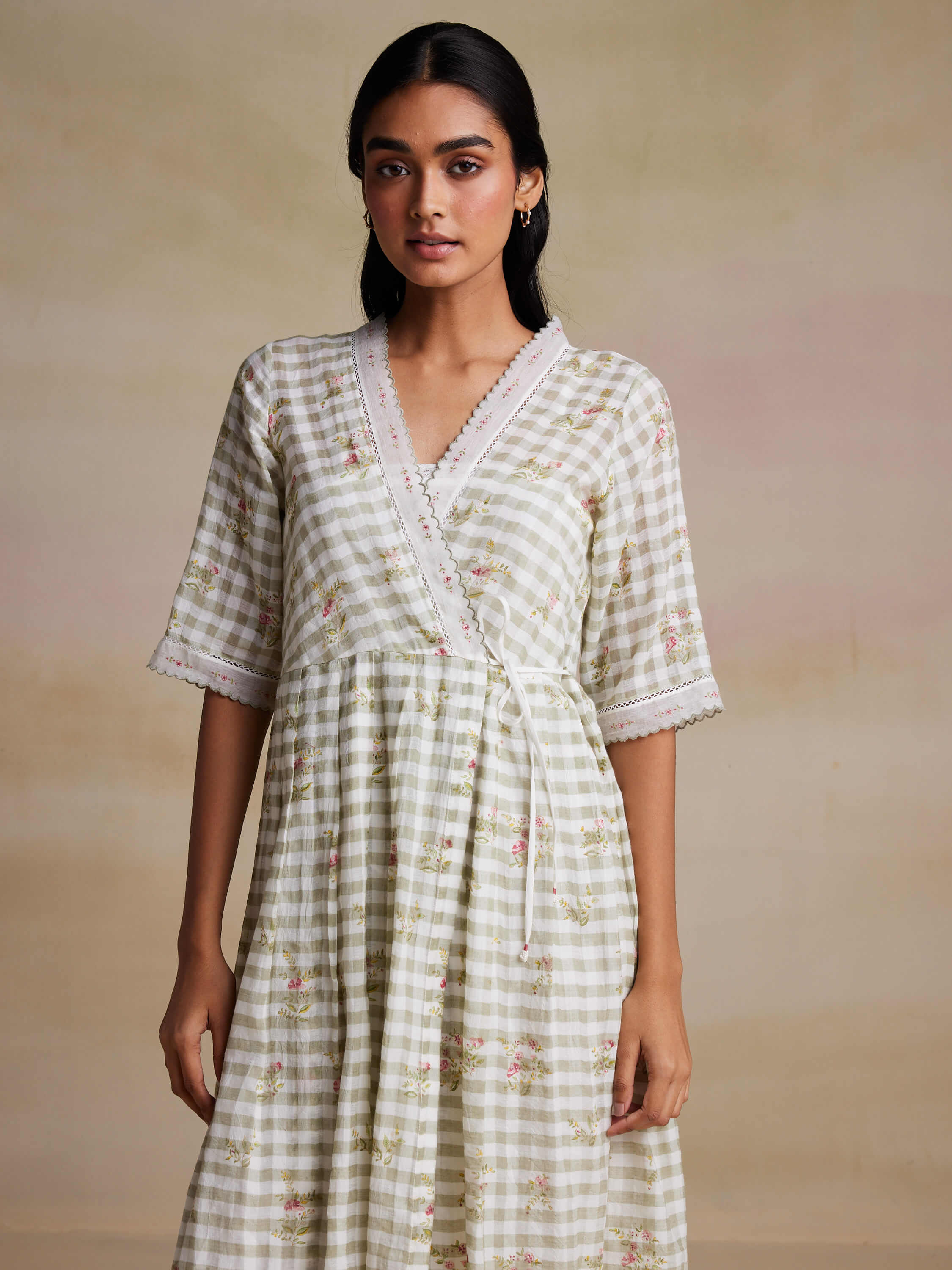 Oasis wrap store midi dress