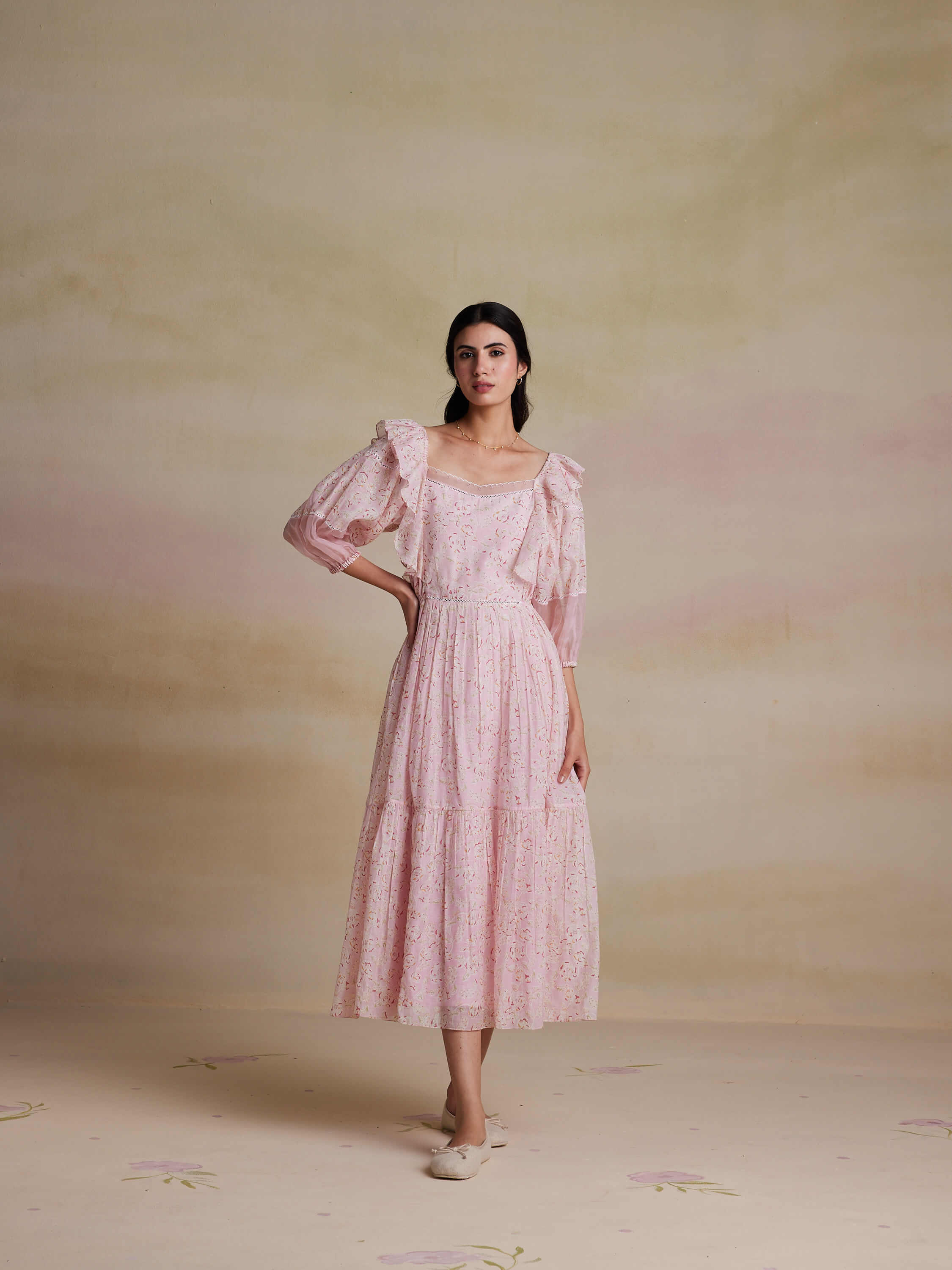 Veiled Rose Dress - Image 6