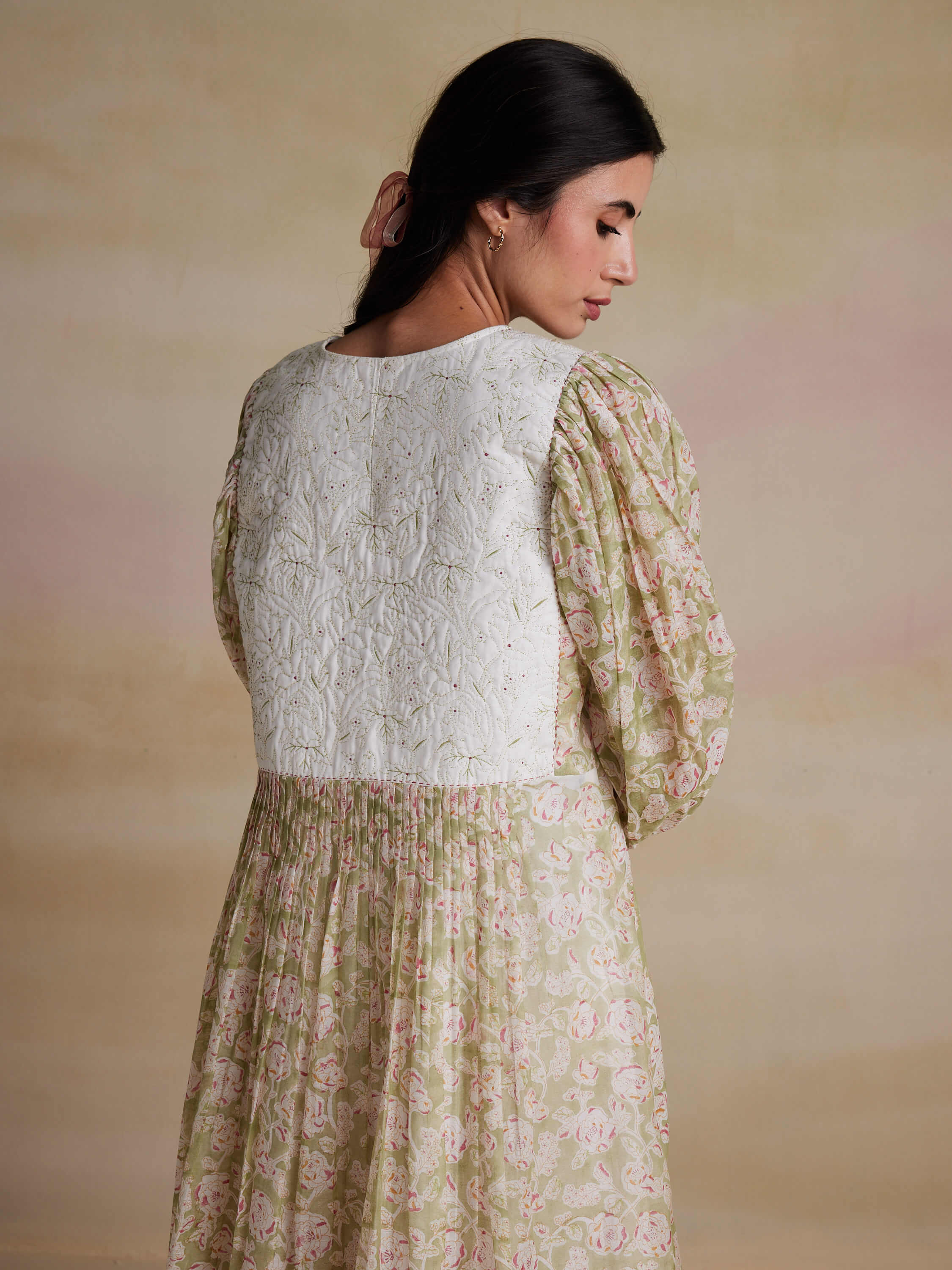 Watercress Chintz Dress - Image 7