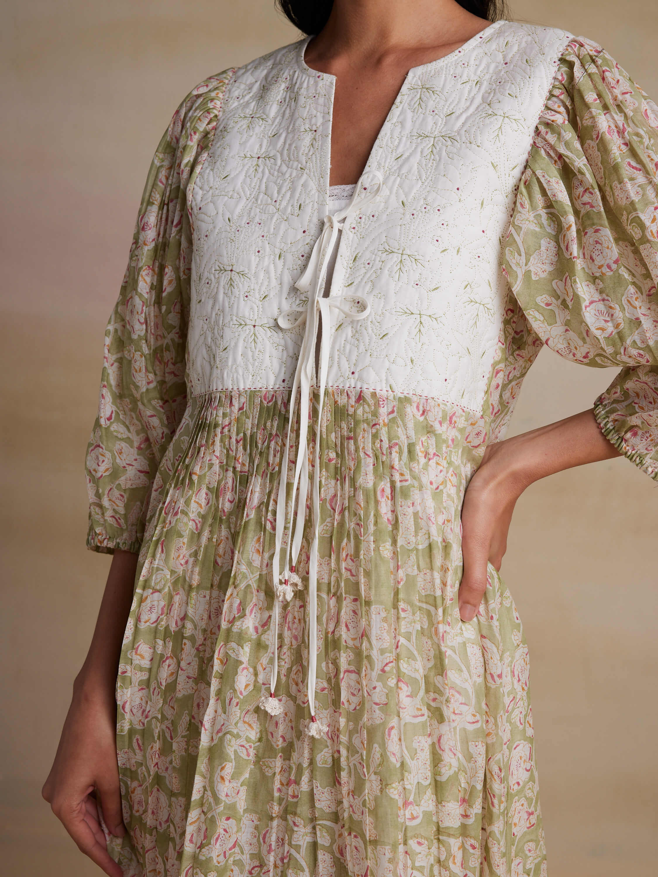 Watercress Chintz Dress - Image 8