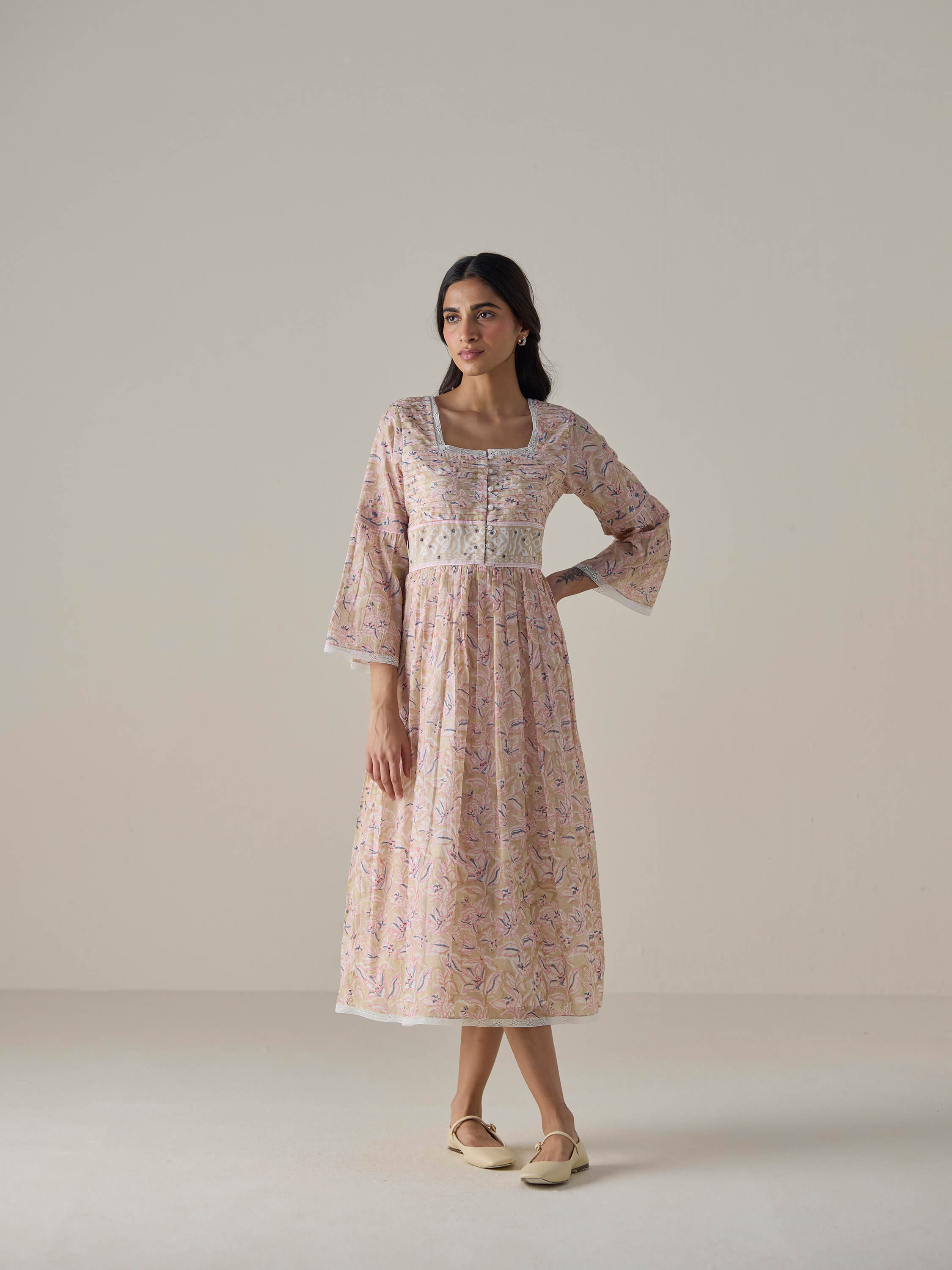 Shifting Sands Chintz Dress