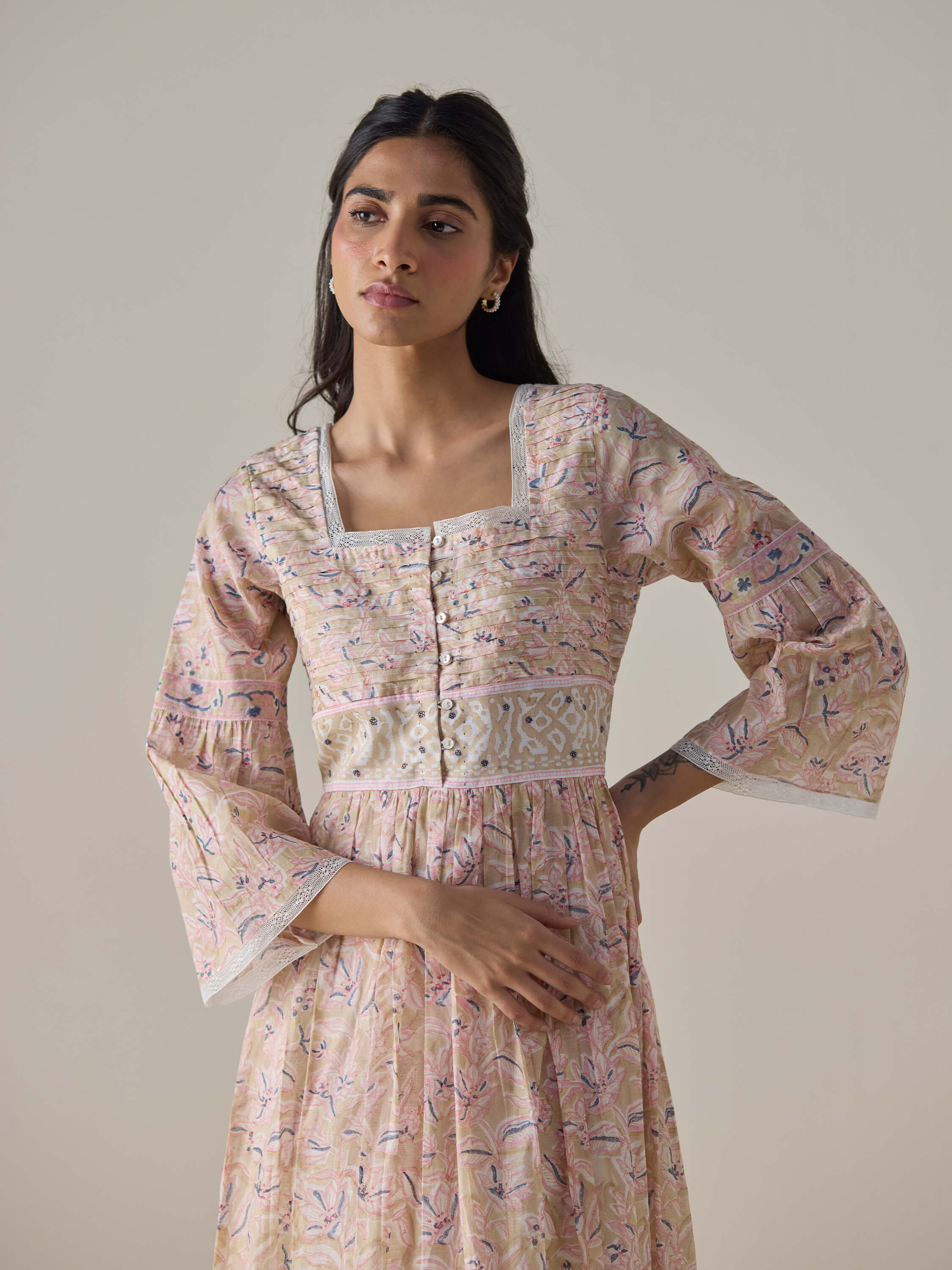 Shifting Sands Chintz Dress