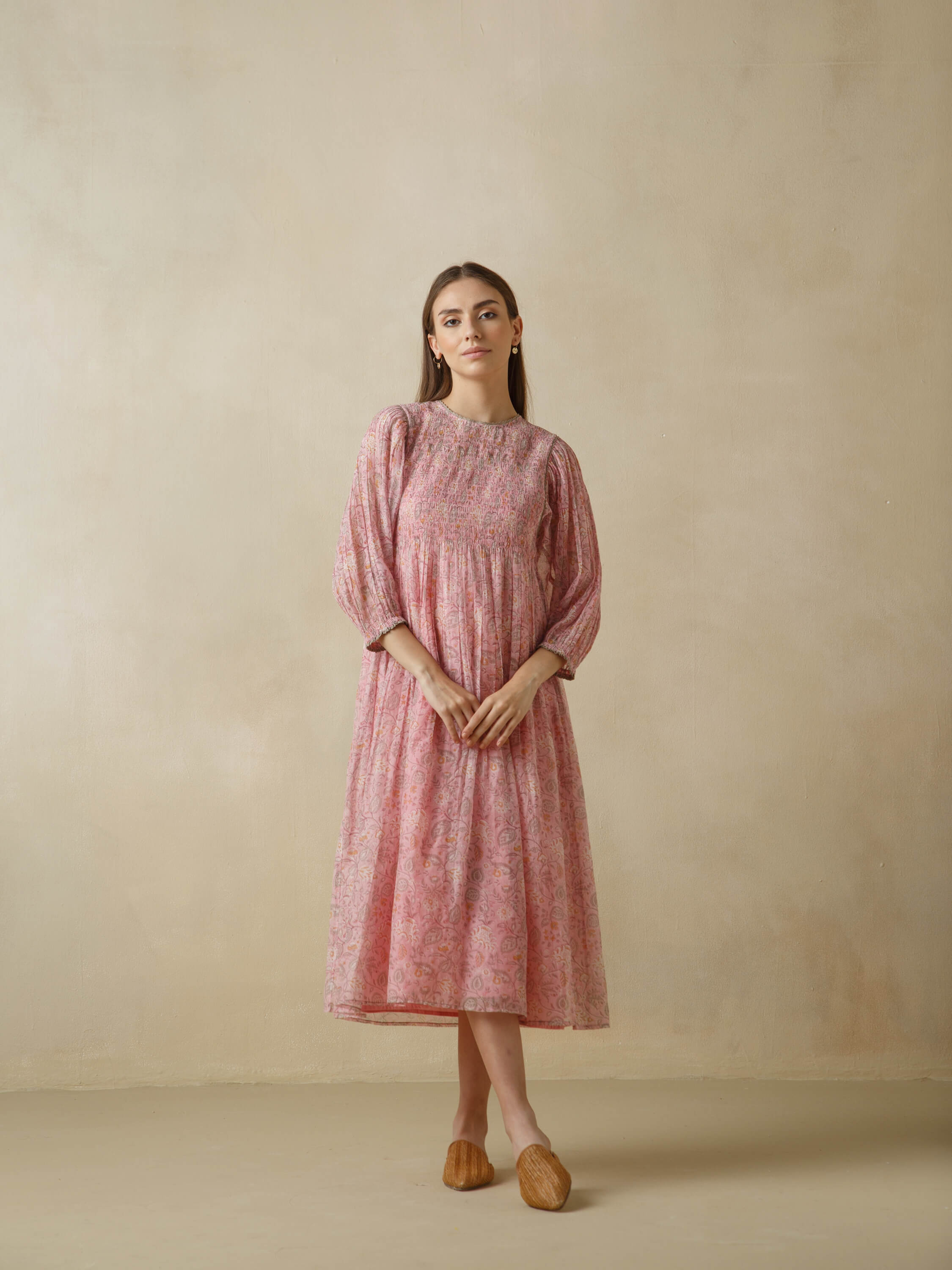 Coral Reef Smock Dress - Image 3