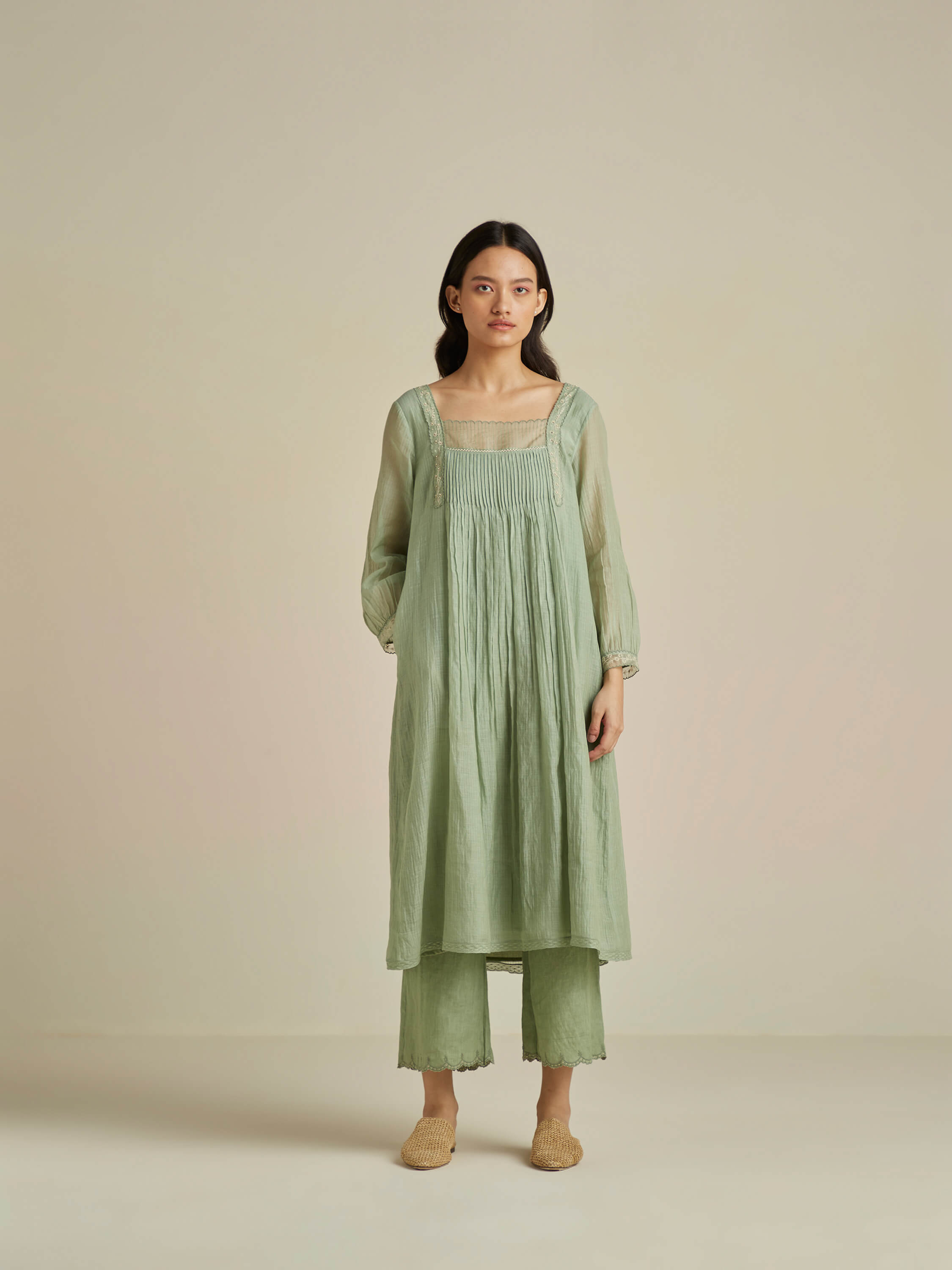 Forest Sap Tunic Dress - BunaStudio