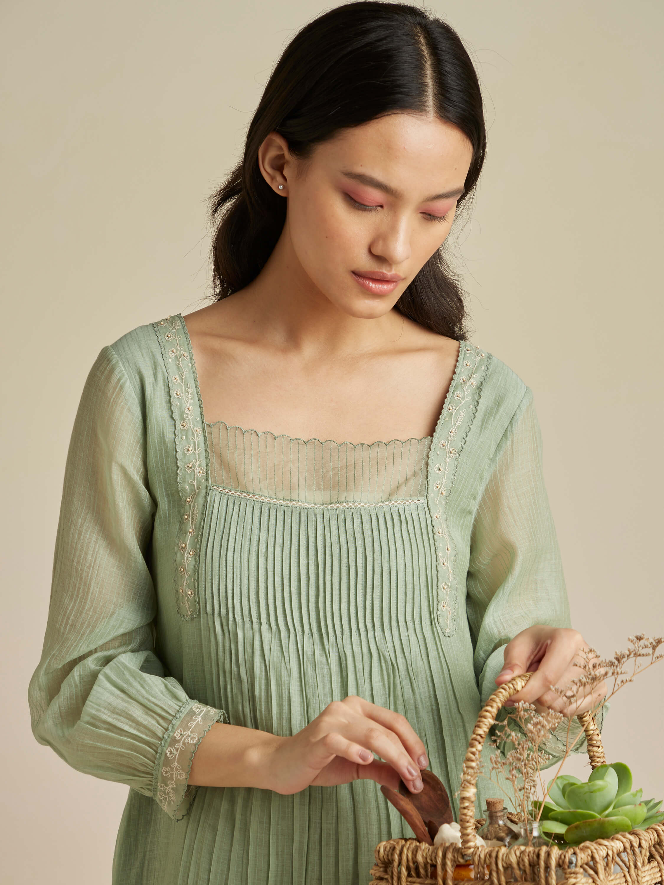 Forest Sap Tunic Dress - BunaStudio