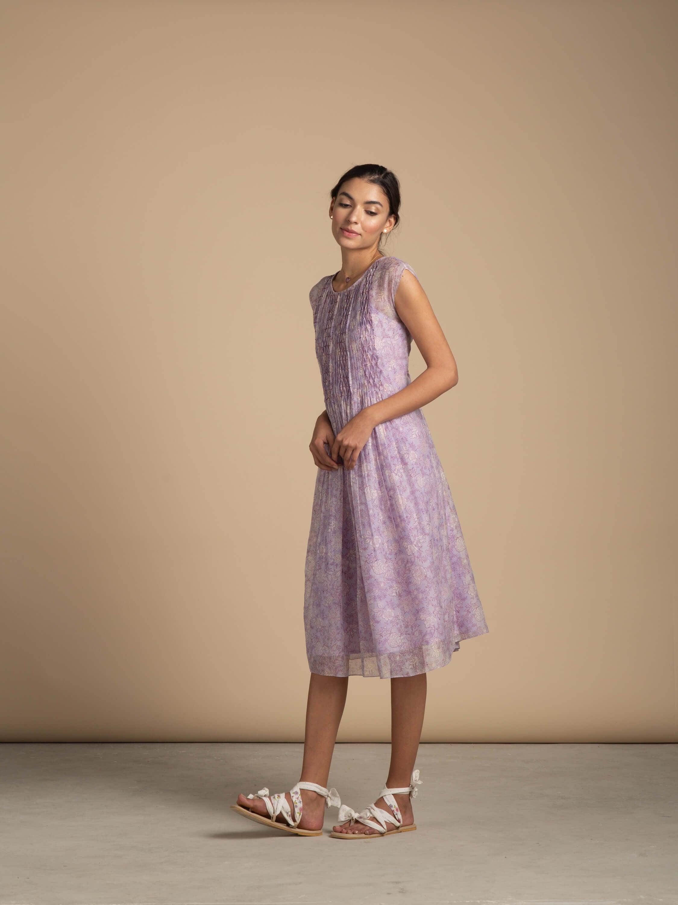 Lavender Lane Smock Dress - BunaStudio