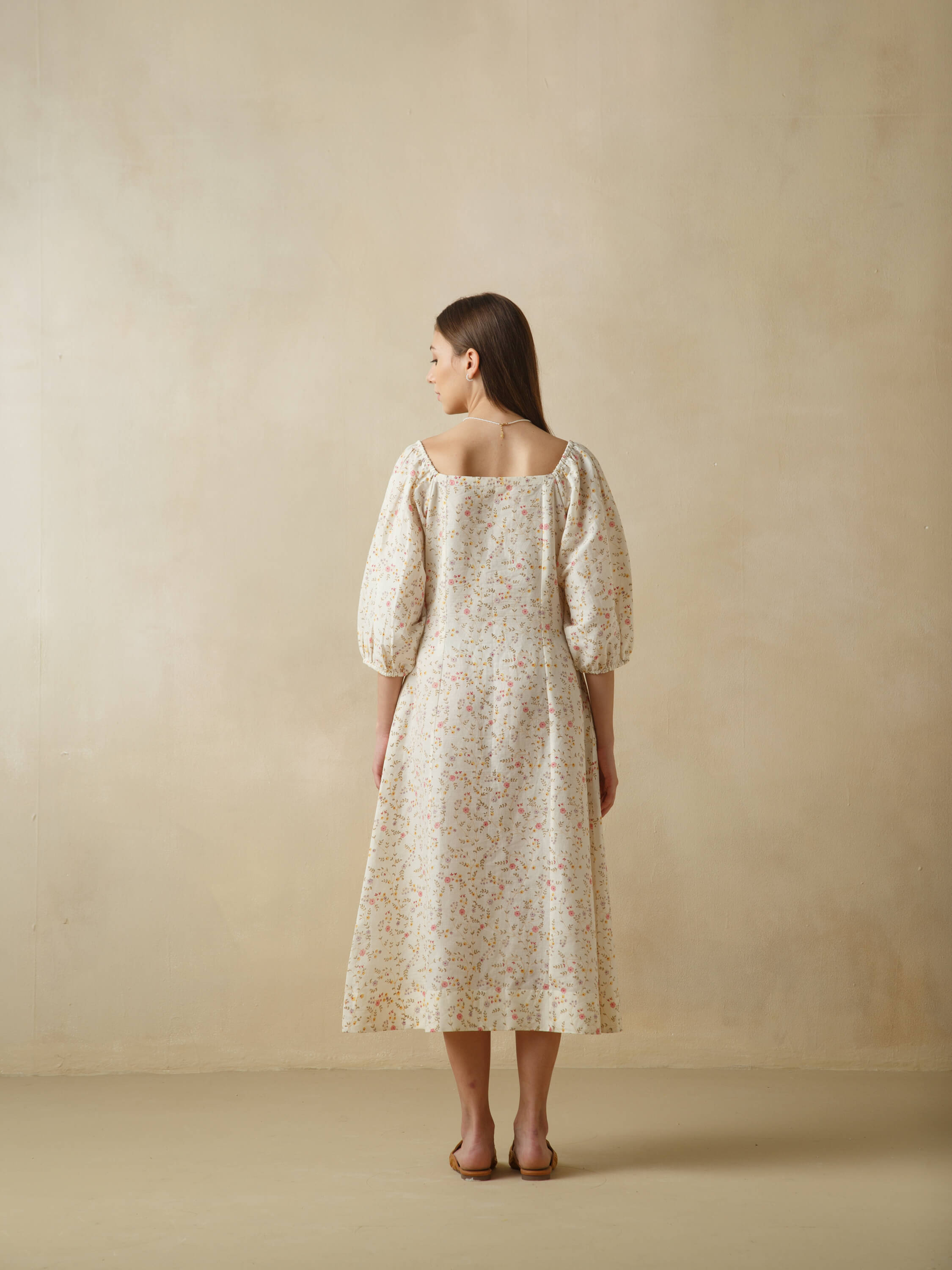 Periwinkle Linen Dress - Image 5