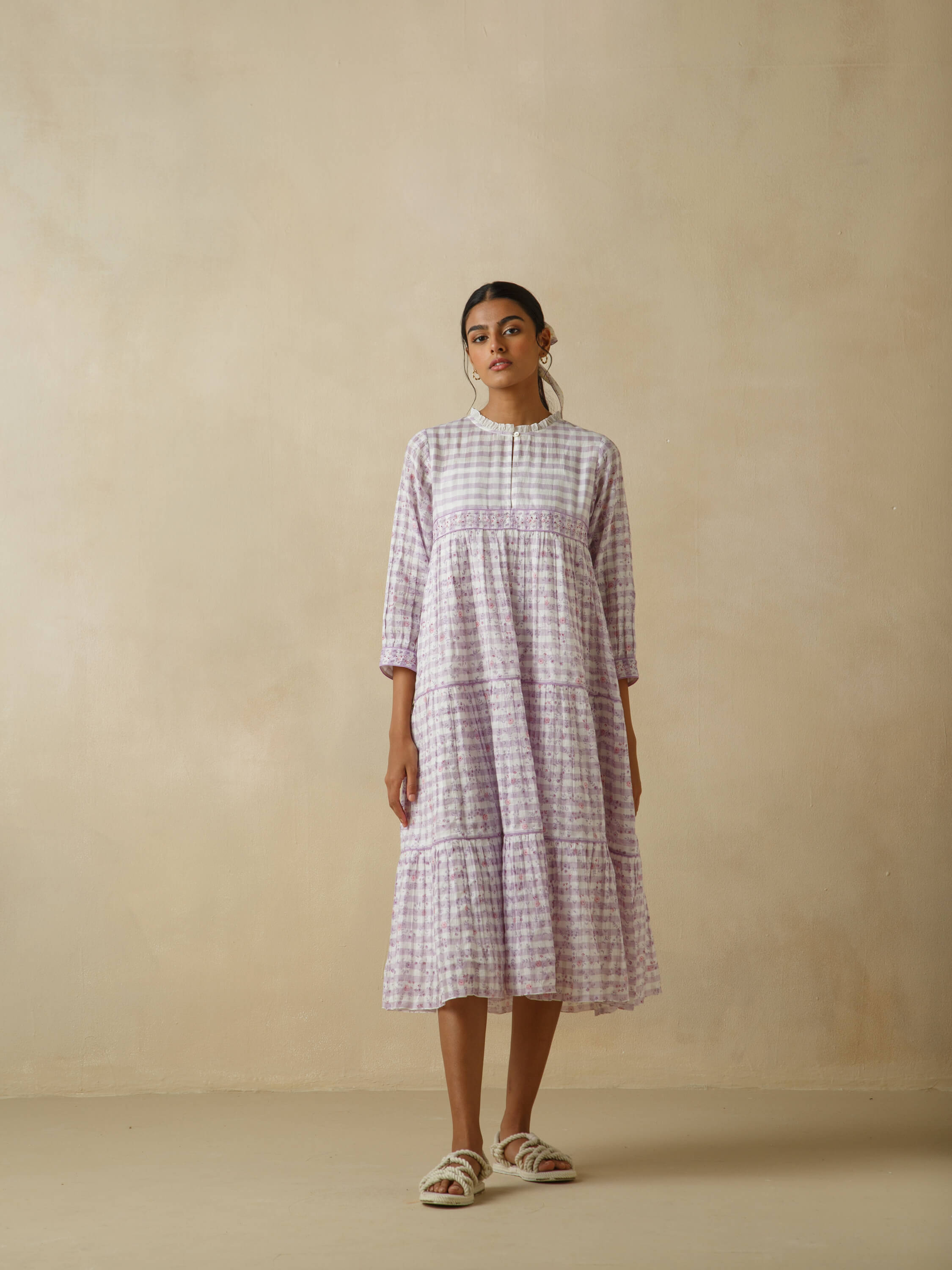 Sallyrosa Cotton Check Dress - Image 2