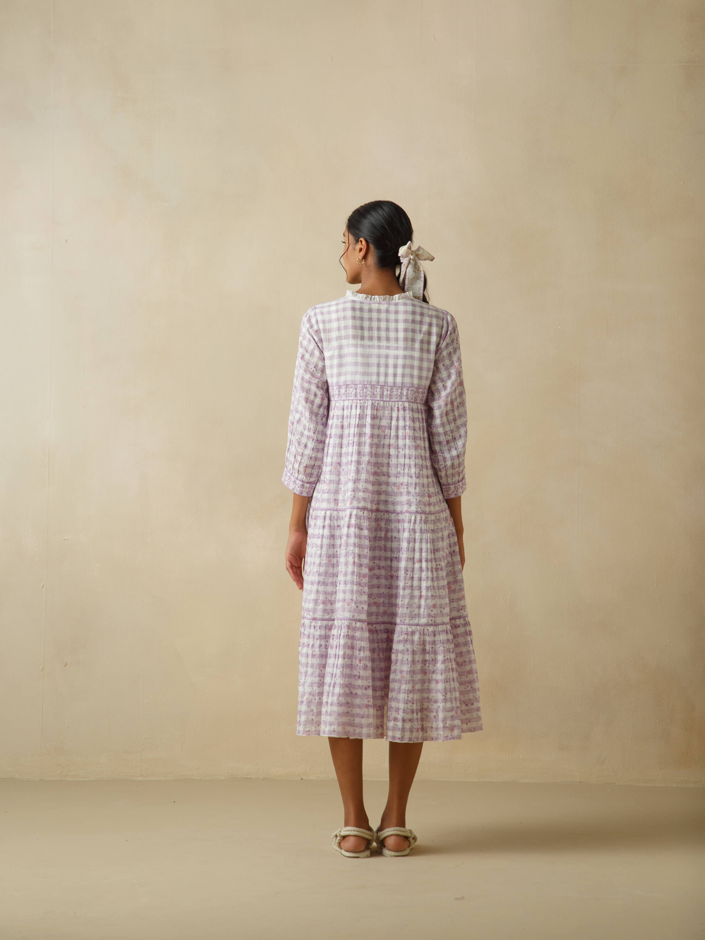 Sallyrosa Cotton Check Dress - Image 6