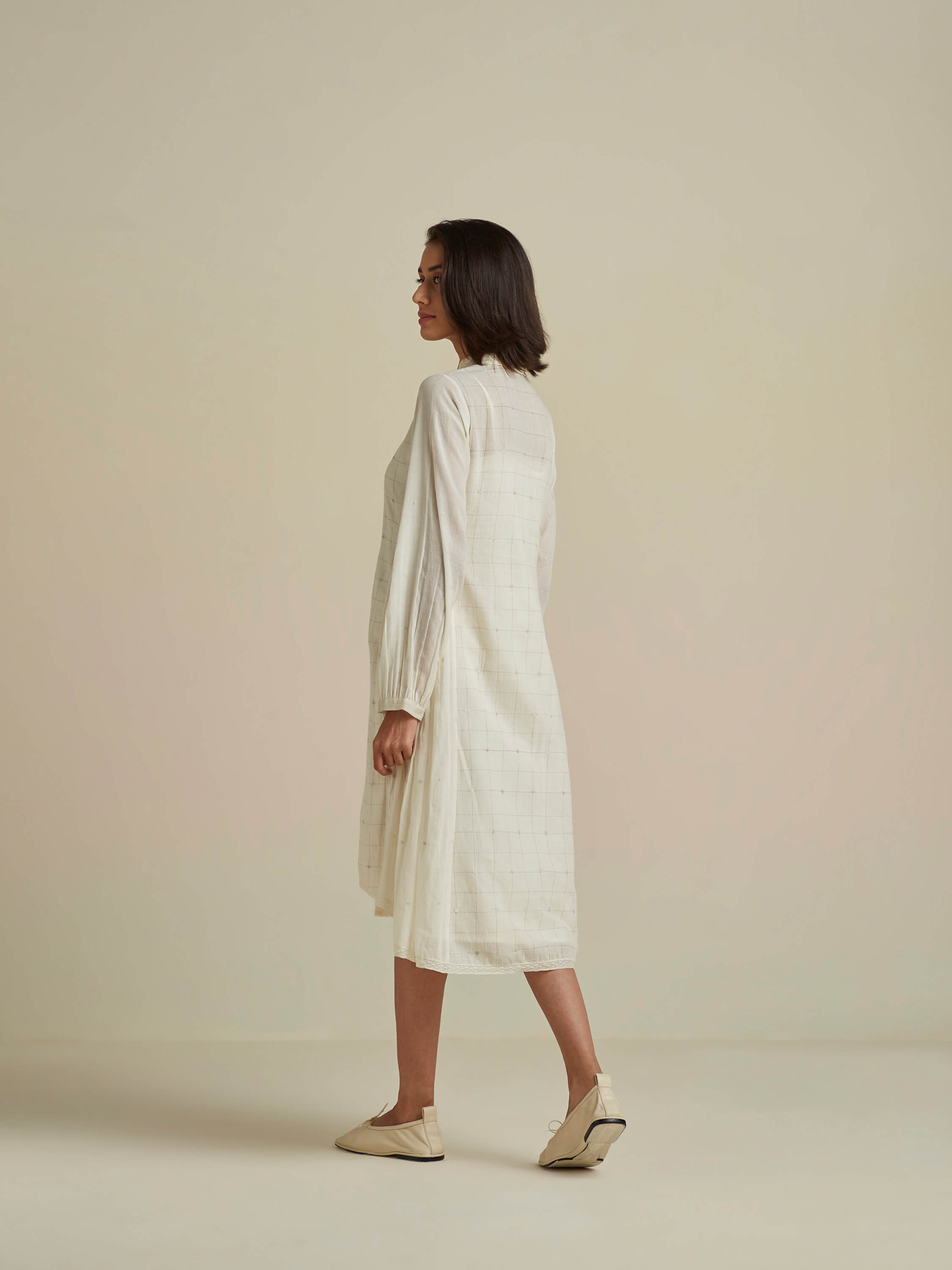 Silver Linings High Low Shirt Dress | Midori | Buna Studio – BunaStudio