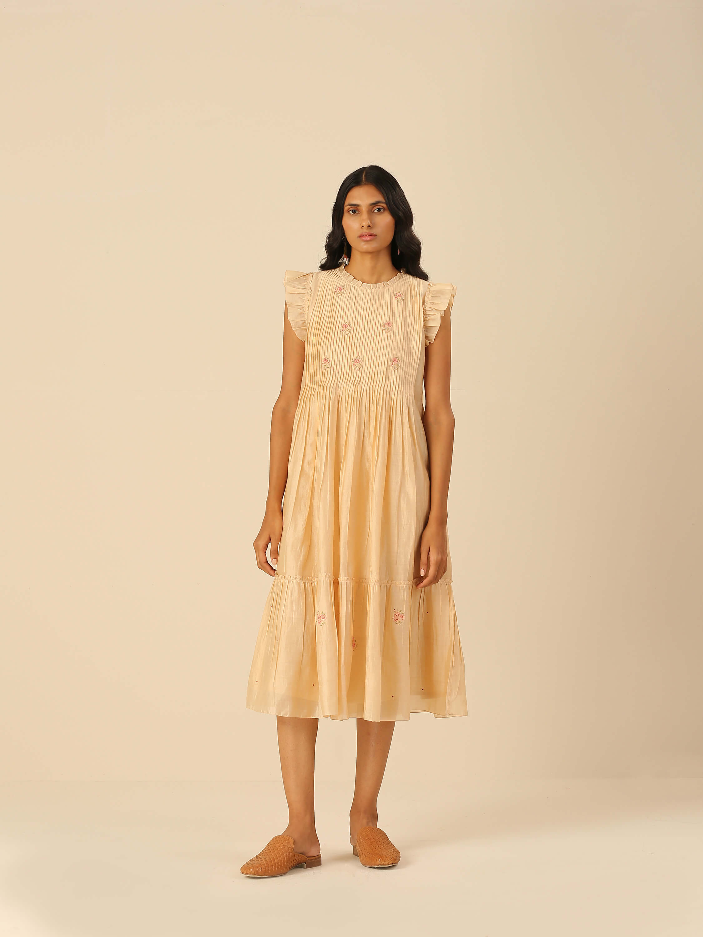 The Dreamers Coral Midi Dress - Image 2