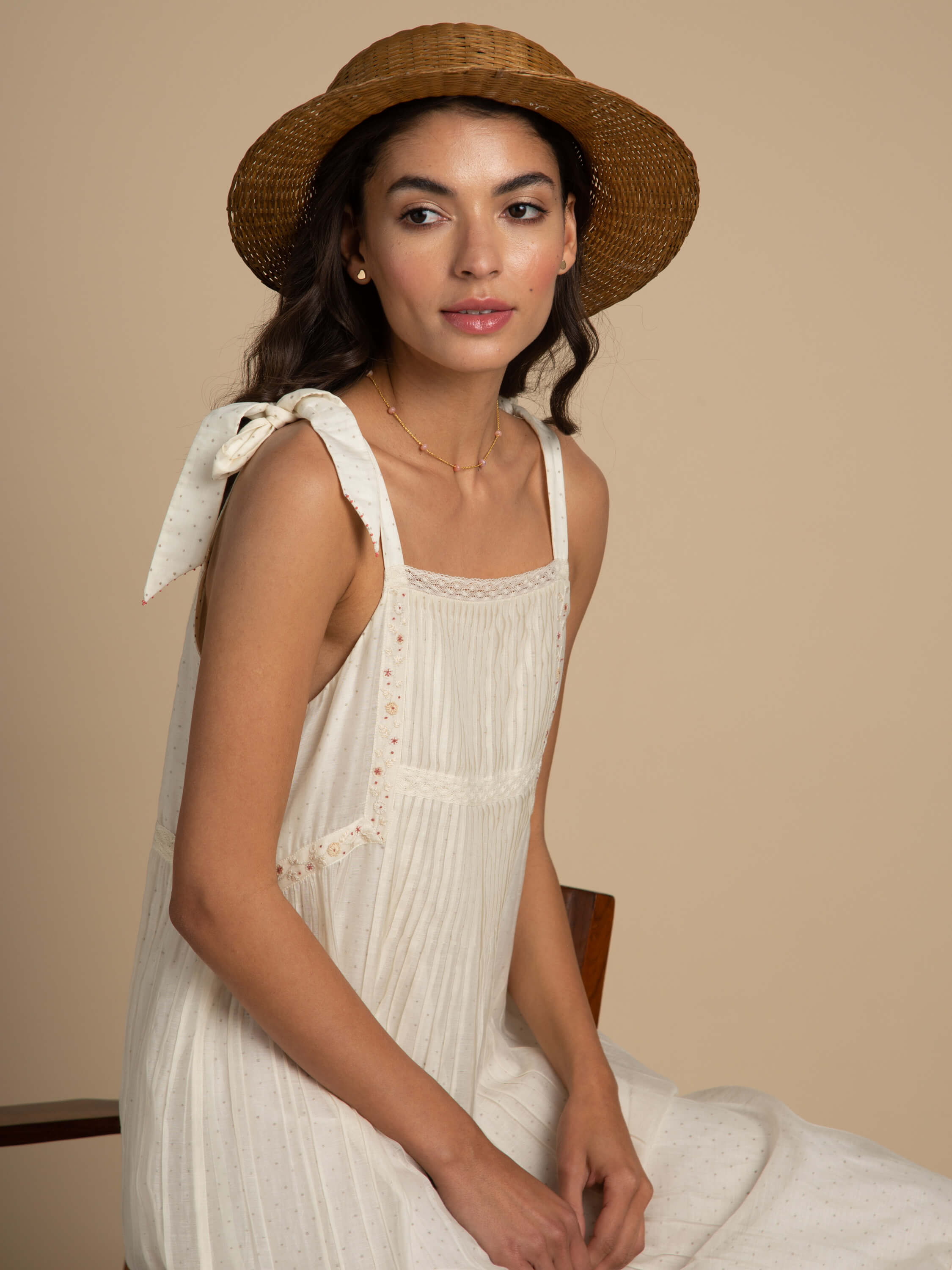 Tie-Shoulder Sun Dress - BunaStudio