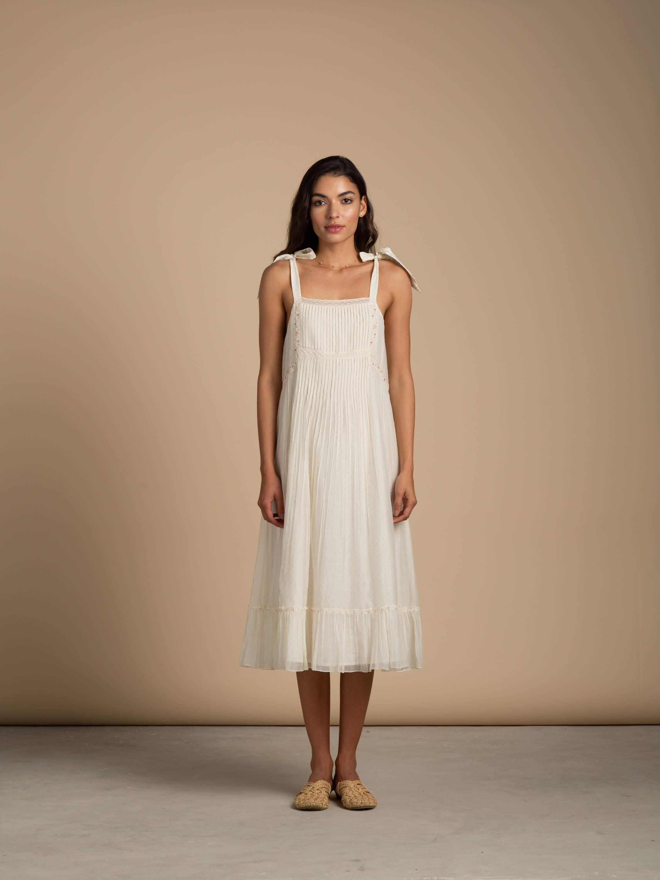 Tie-Shoulder Sun Dress - BunaStudio