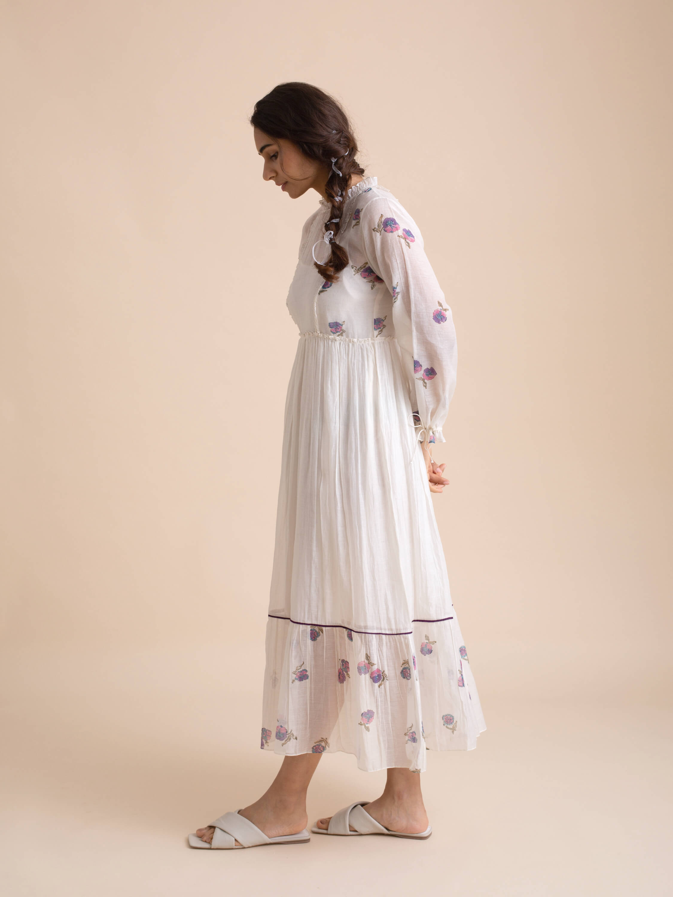 Violets Ribbon Dress - Image 3