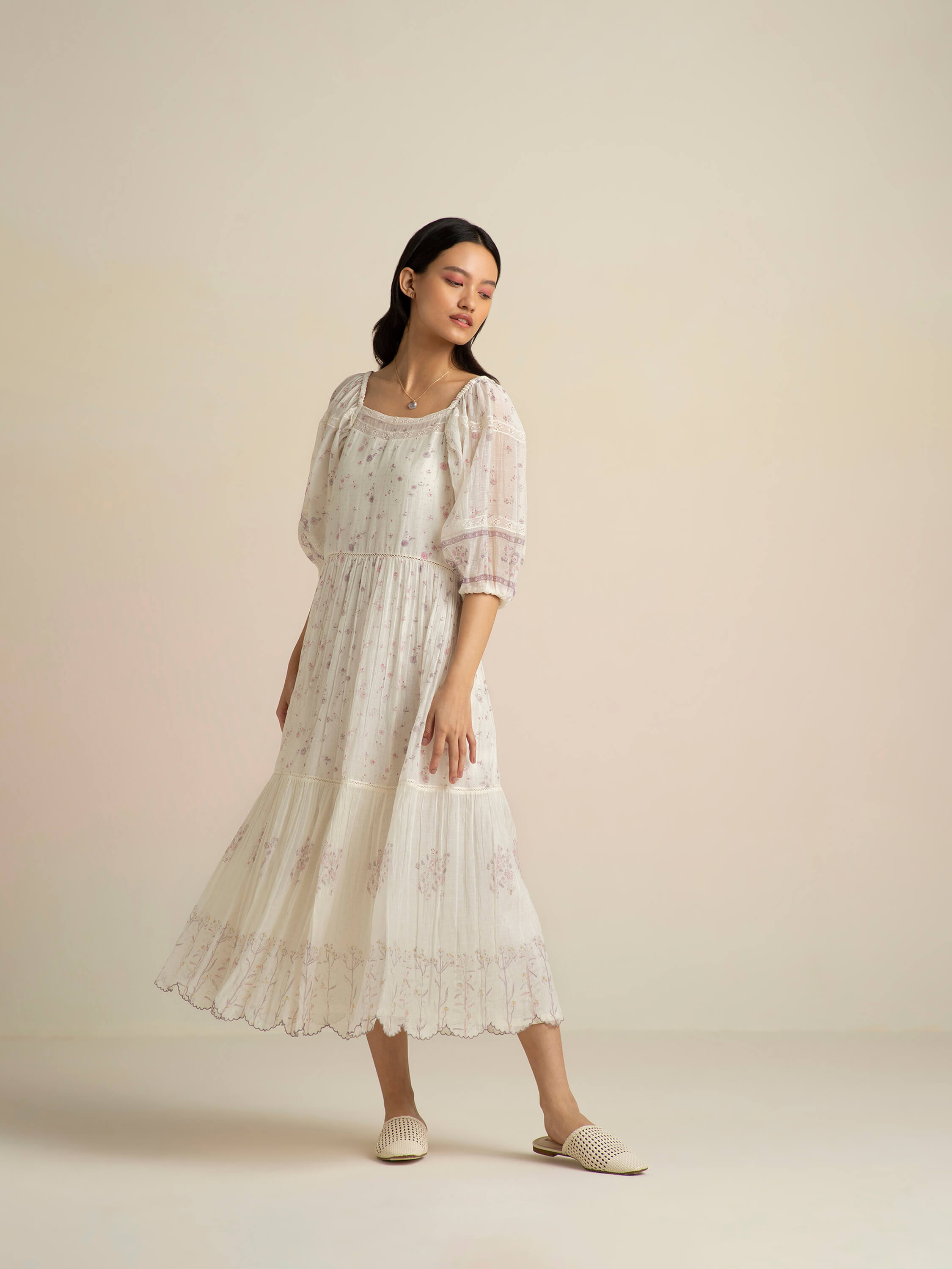 Woven Pearl Dress - Image 4