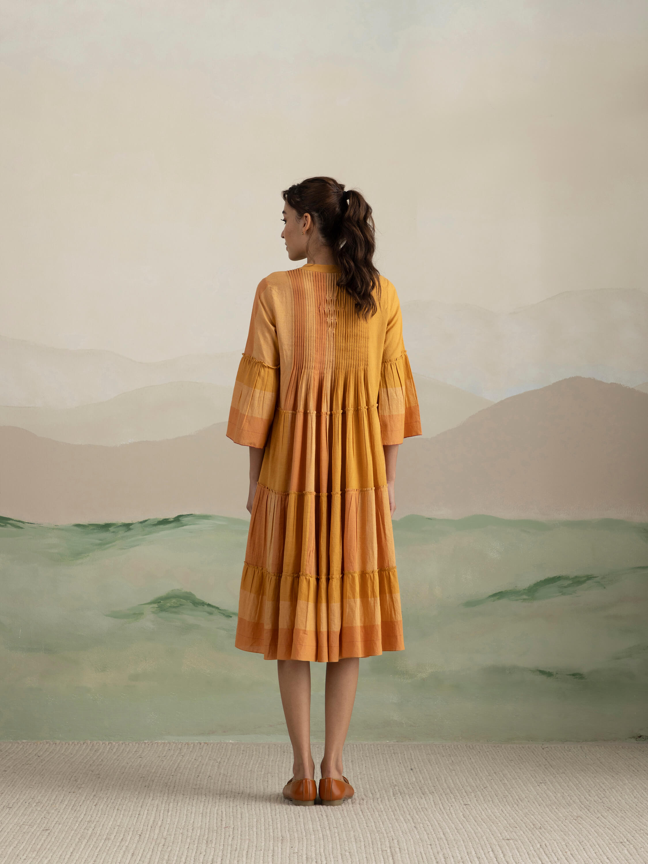 Maple Tier Midi Dress - Image 4