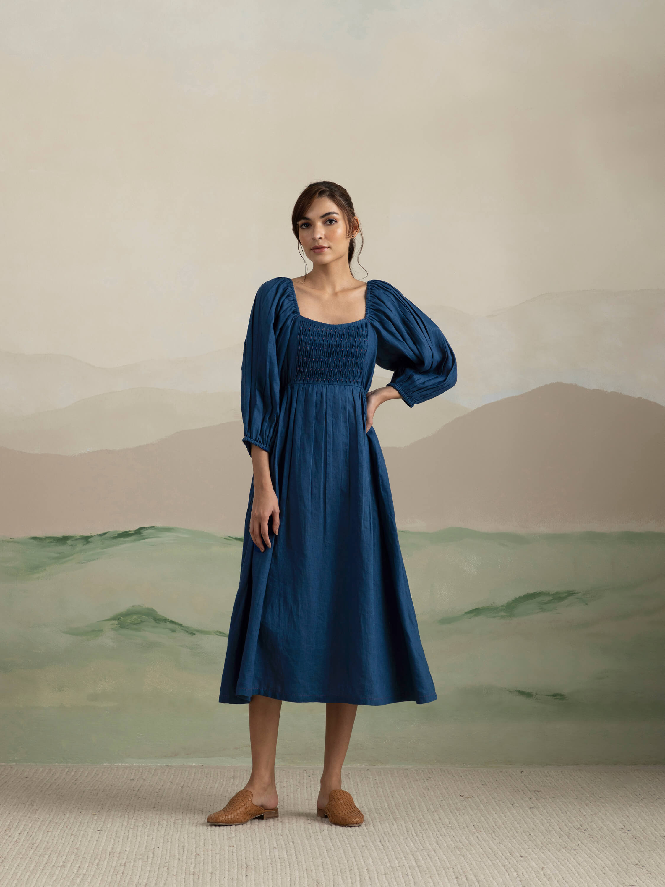 Borage Heritage Midi Dress - Image 3