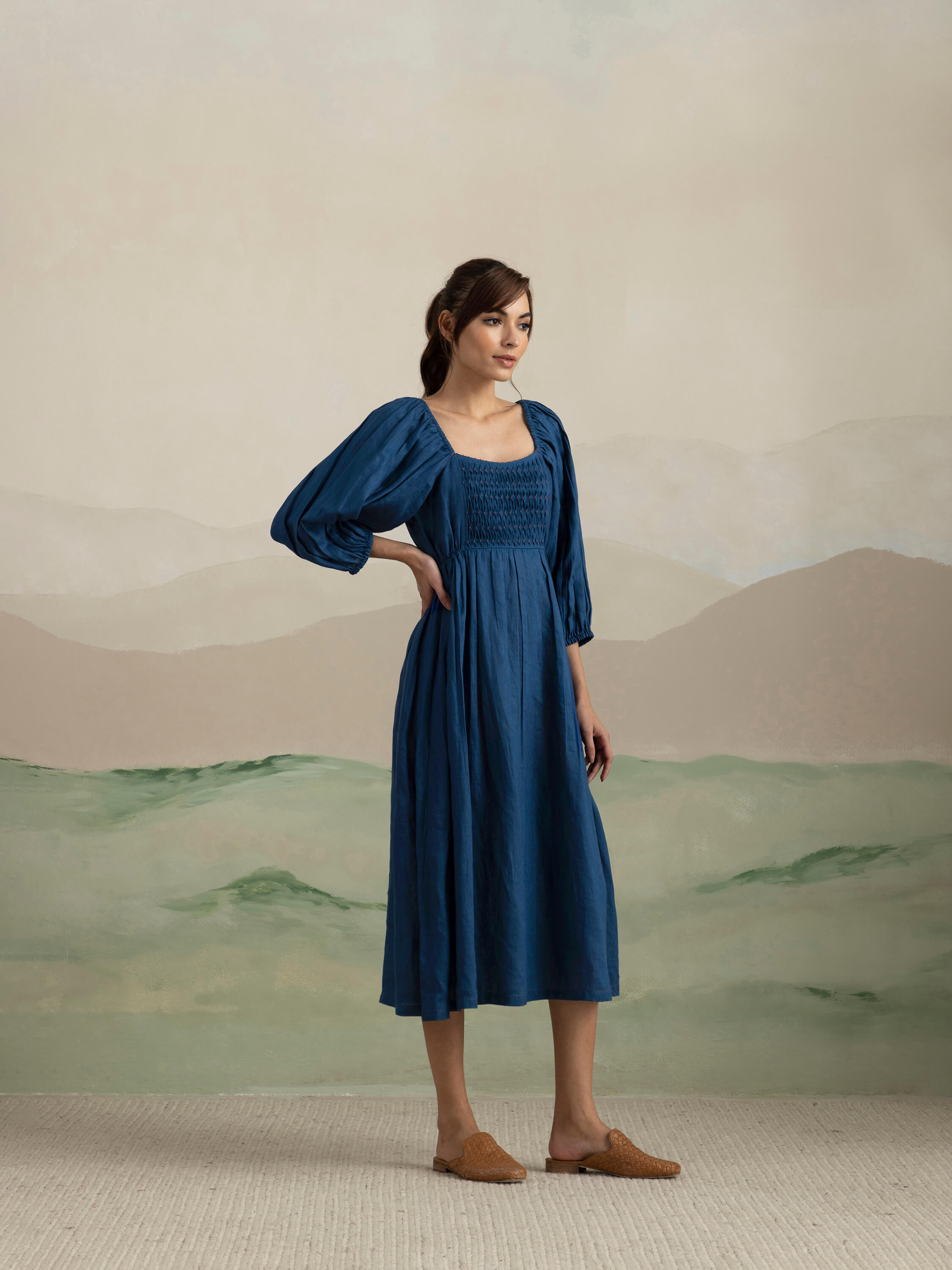 Borage Heritage Midi Dress - Image 4