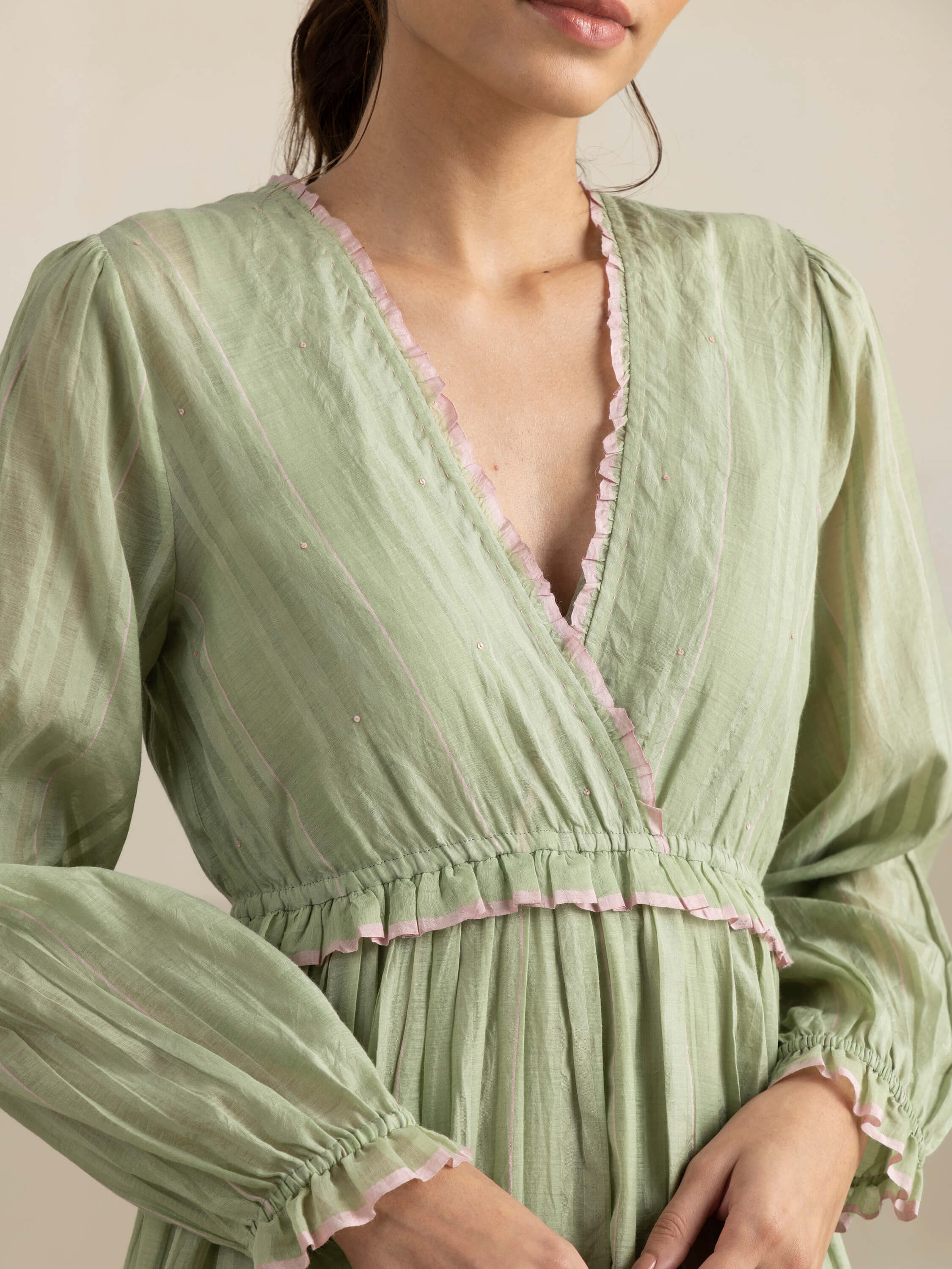 Kiwi Wrap Maxi Dress - Image 9