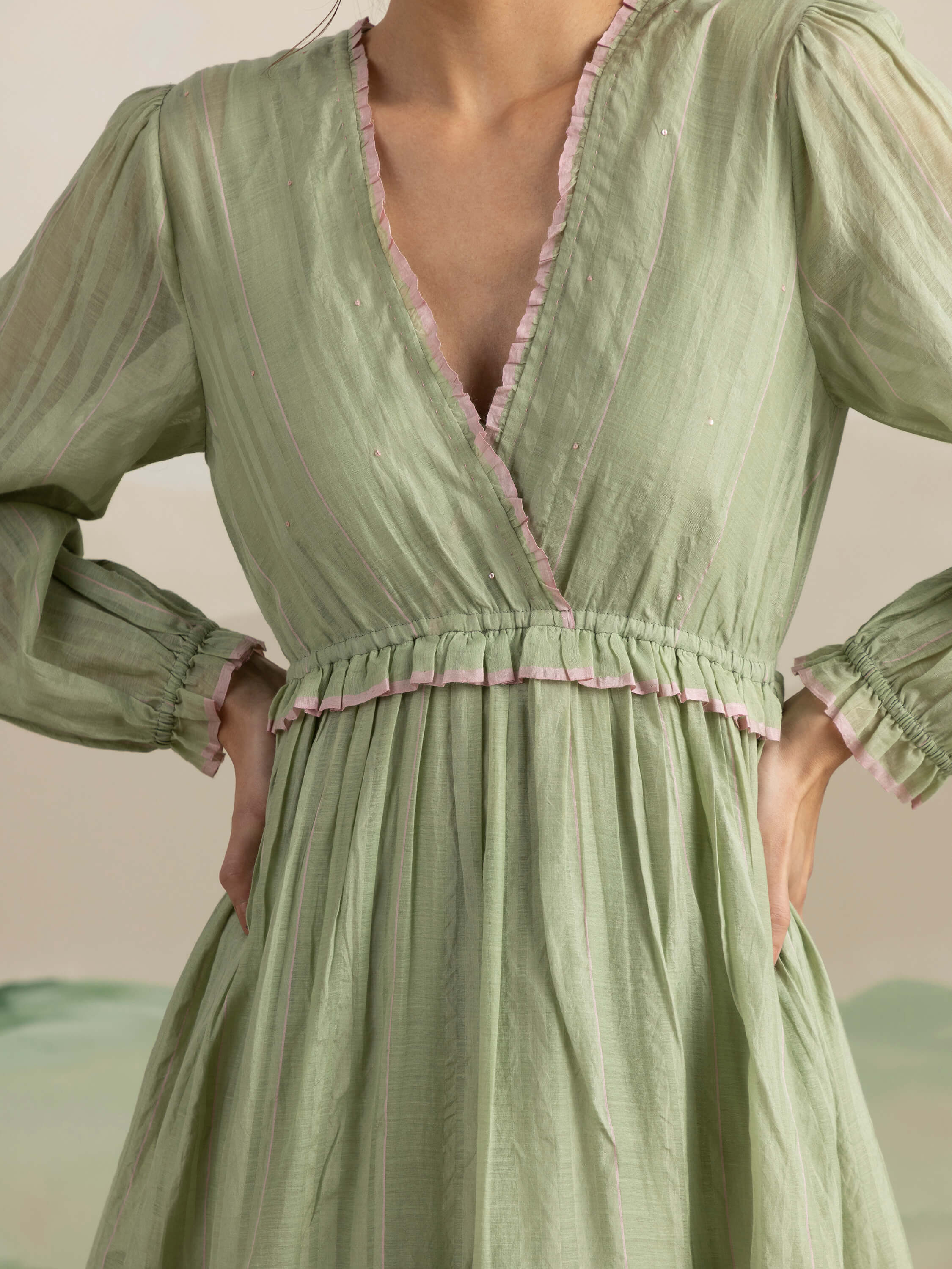 Kiwi Wrap Maxi Dress - Image 10