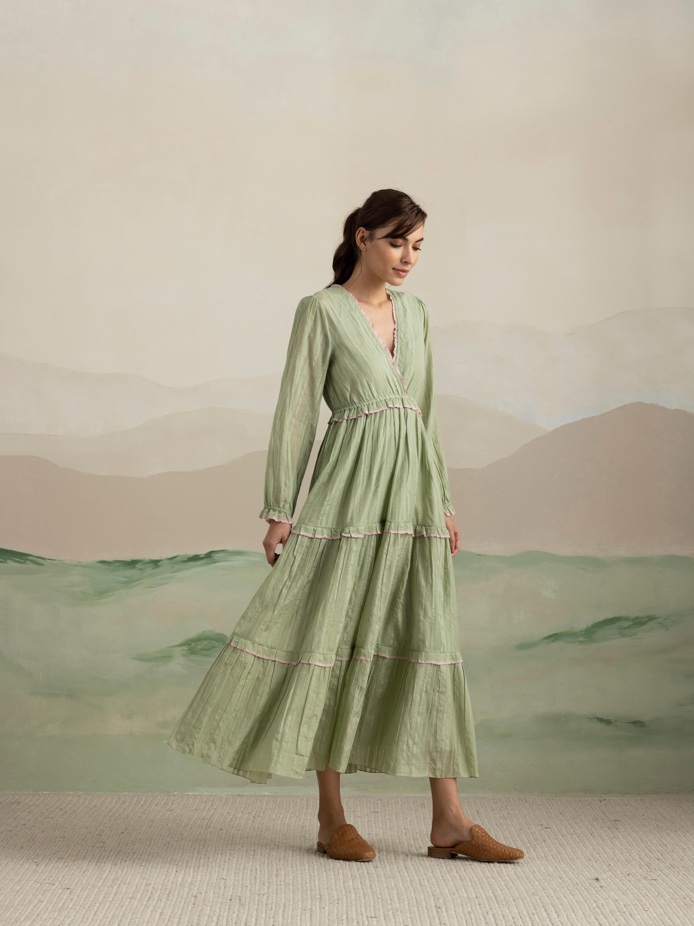 Kiwi Wrap Maxi Dress - Image 3