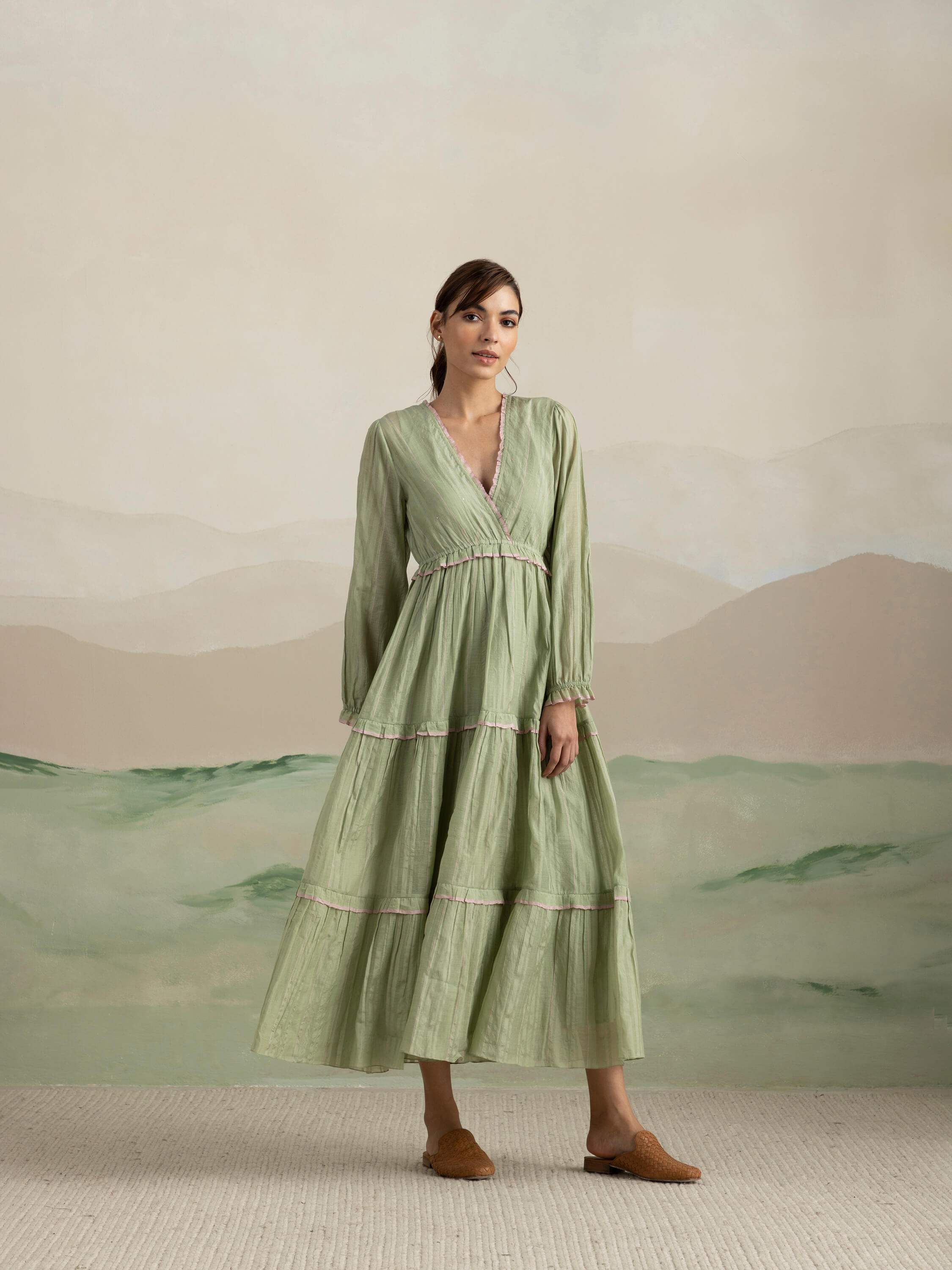 Kiwi Wrap Maxi Dress - Image 5