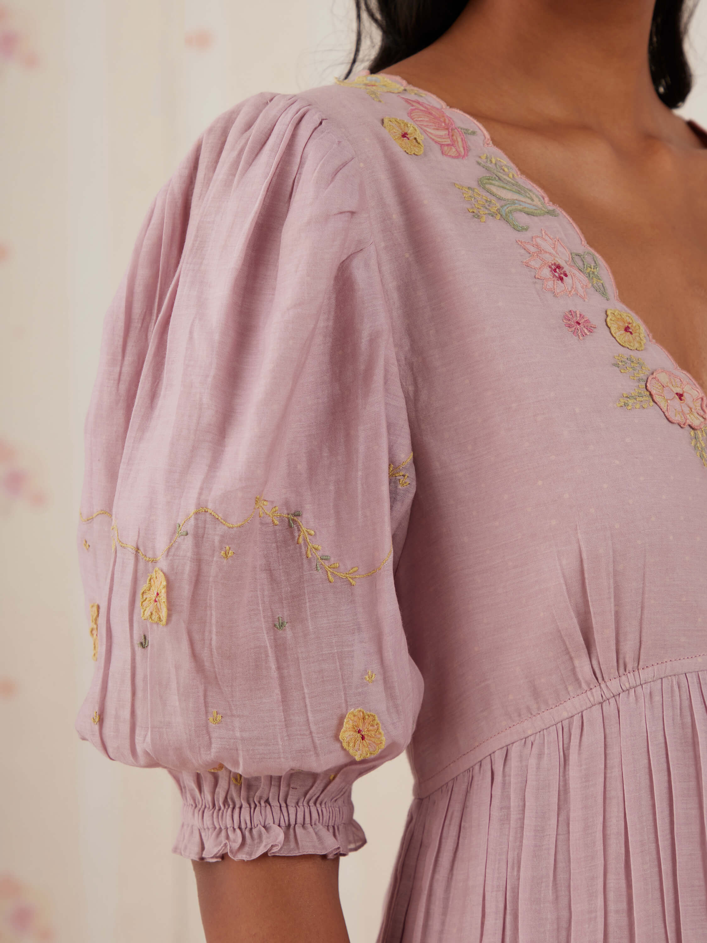 Lilac Marble Maxi Dress - Image 8